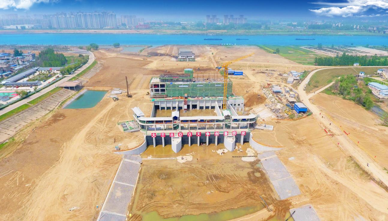 安徽水利蚌埠靓淮河龙子河口综合枢纽布置工程。。。。。。欢迎光临888集团供图